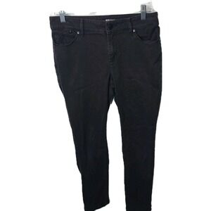 Made And Loved LOFT‎ The Curvy Skinny Jeans Women's Size 30/10 Black High Rise